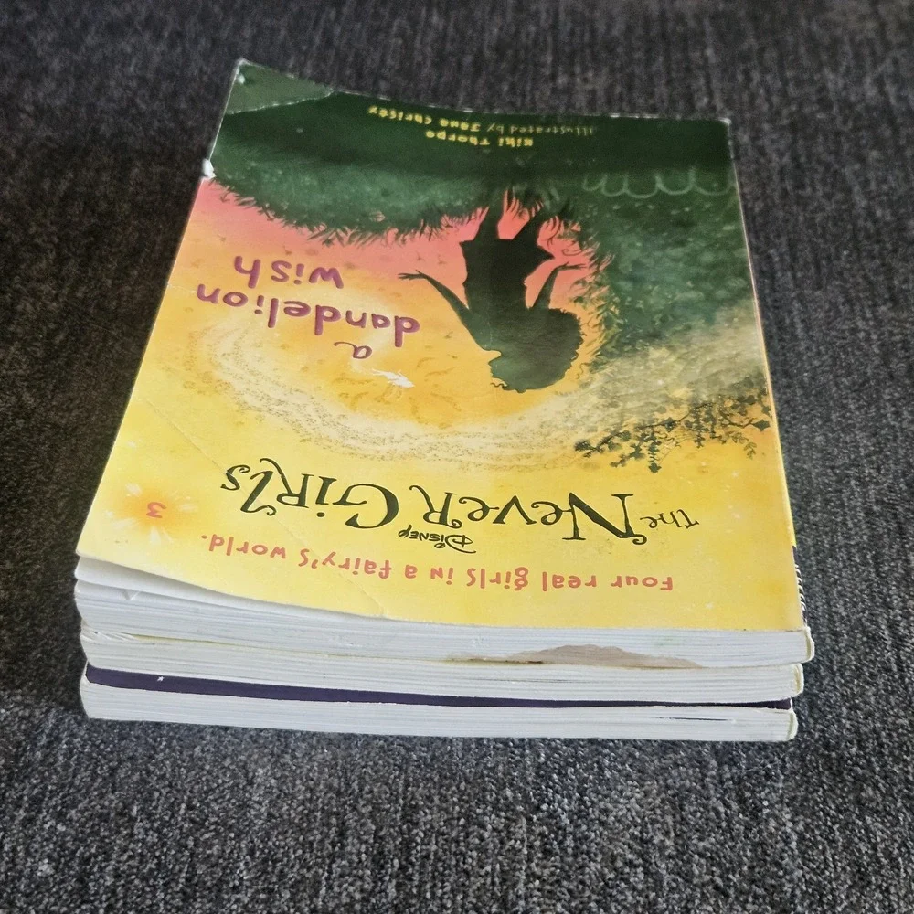 Lot Of 3 Disney The‎ Never Girls Books Kiki Thorpe Paperback 1, 2, And 3